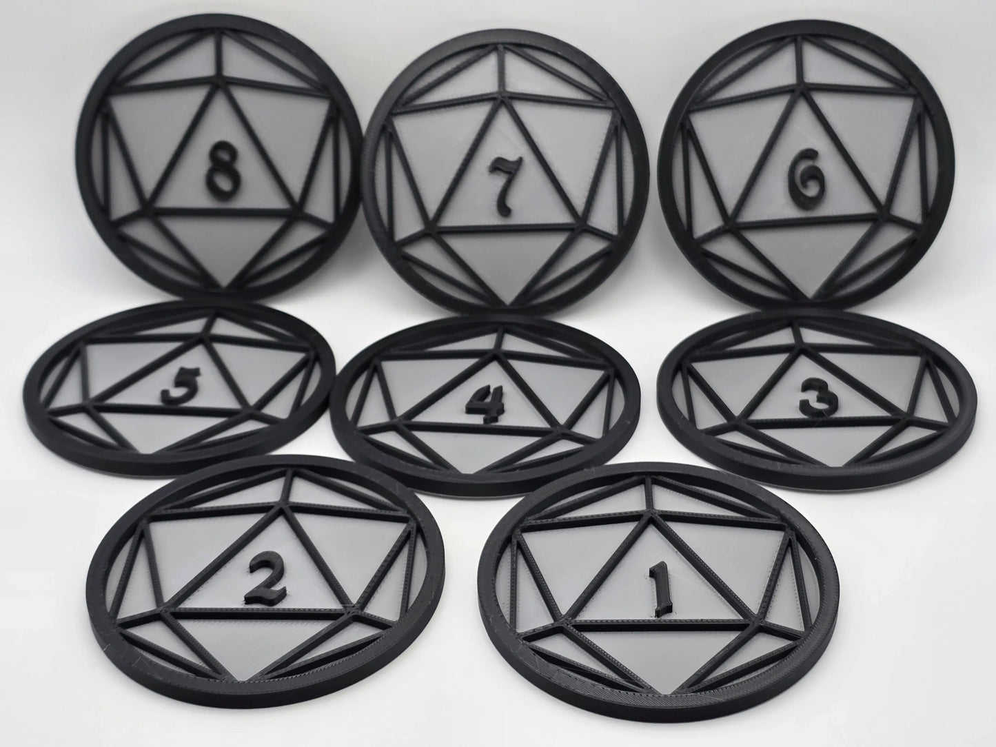 D&D Dice Coasters Sets for Game Decoration - GameCraft