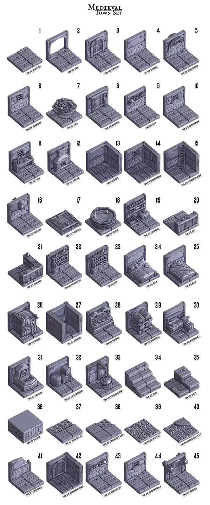 Dungeon Tiles: Medieval Town Interiors - GameCraft