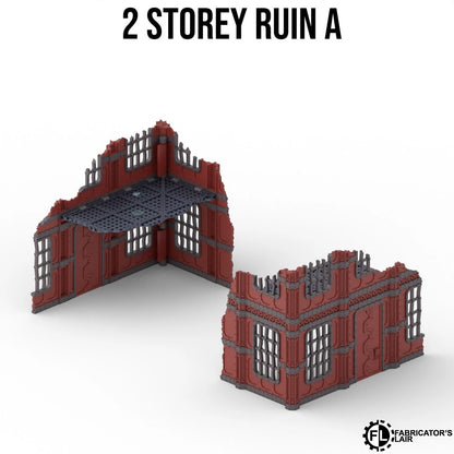 Multi-colour 3D printed industrial terrain for Warhammer 40K