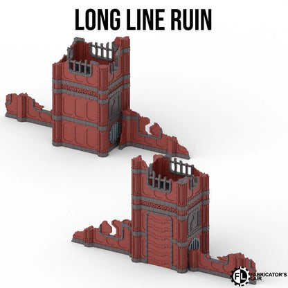 Multi-colour 3D printed industrial terrain for Warhammer 40K