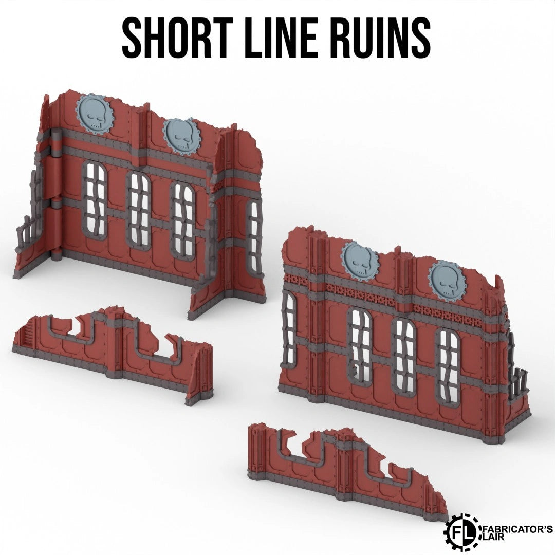 Multi-colour 3D printed industrial terrain for Warhammer 40K