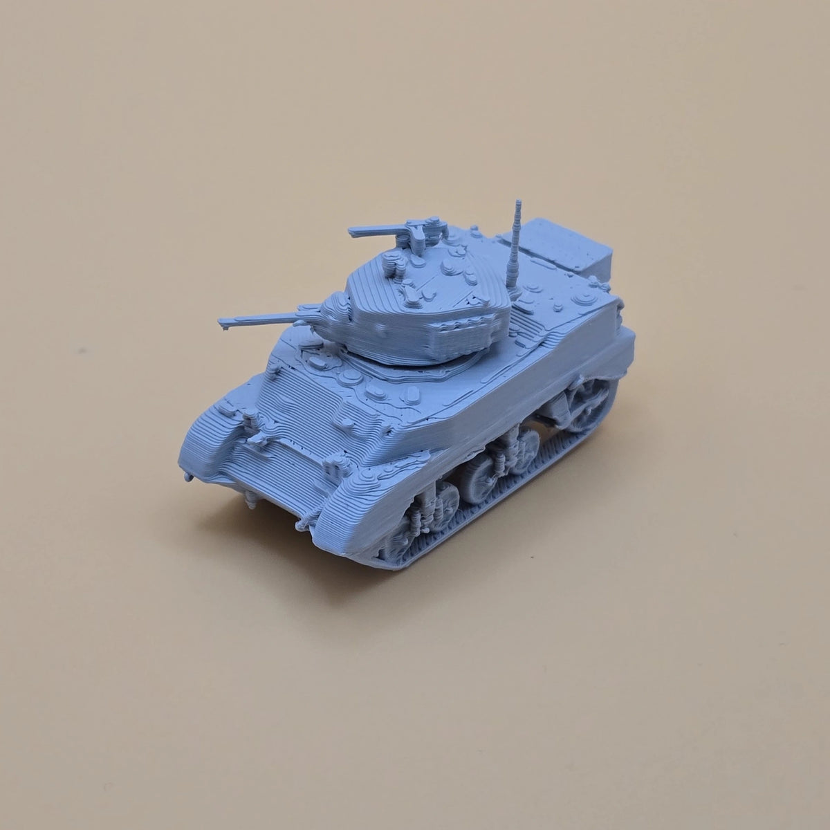 15mm M5A1 Stuart US light tank model