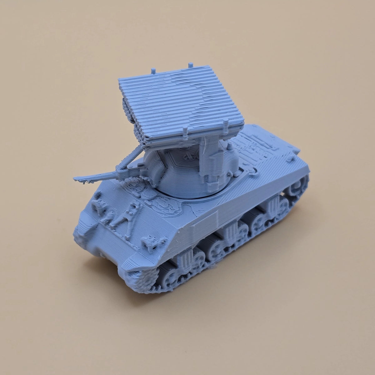 15mm T34 Sherman Calliope tank with rocket launcher
