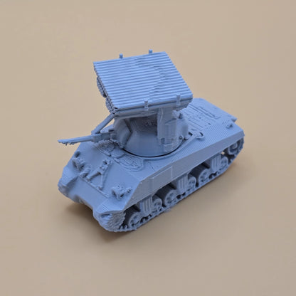 15mm T34 Sherman Calliope tank with rocket launcher