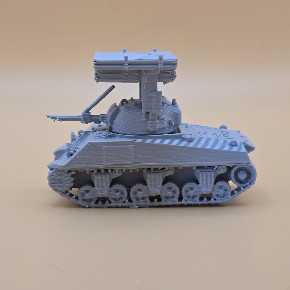 15mm T34 Sherman Calliope tank with rocket launcher