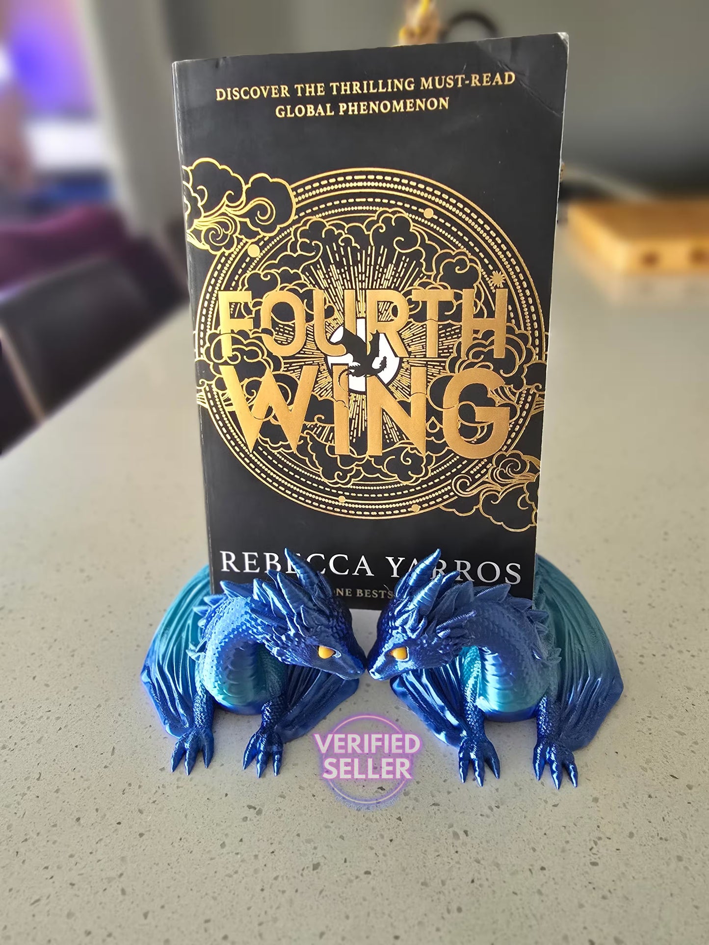 Twin Flame Dragon Book Holder (or Tablet Holder) - GameCraft