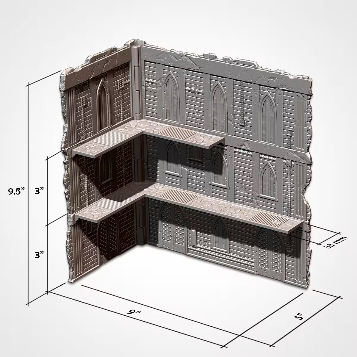 Warhammer 40k Folding Terrain - Cathedral - WTC Compatible - GameCraft