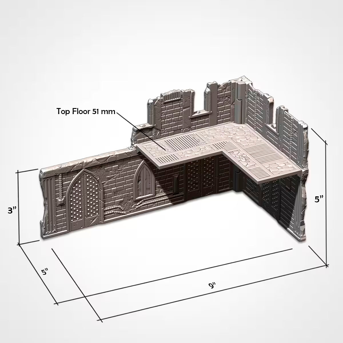 Warhammer 40k Folding Terrain - Cathedral - WTC Compatible - GameCraft