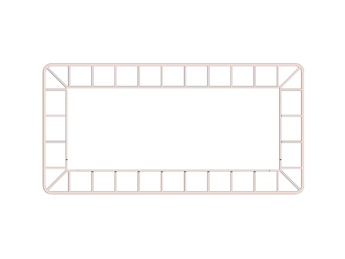 Warhammer 40k Folding Terrain - Area Template - WTC Compatible - GameCraft