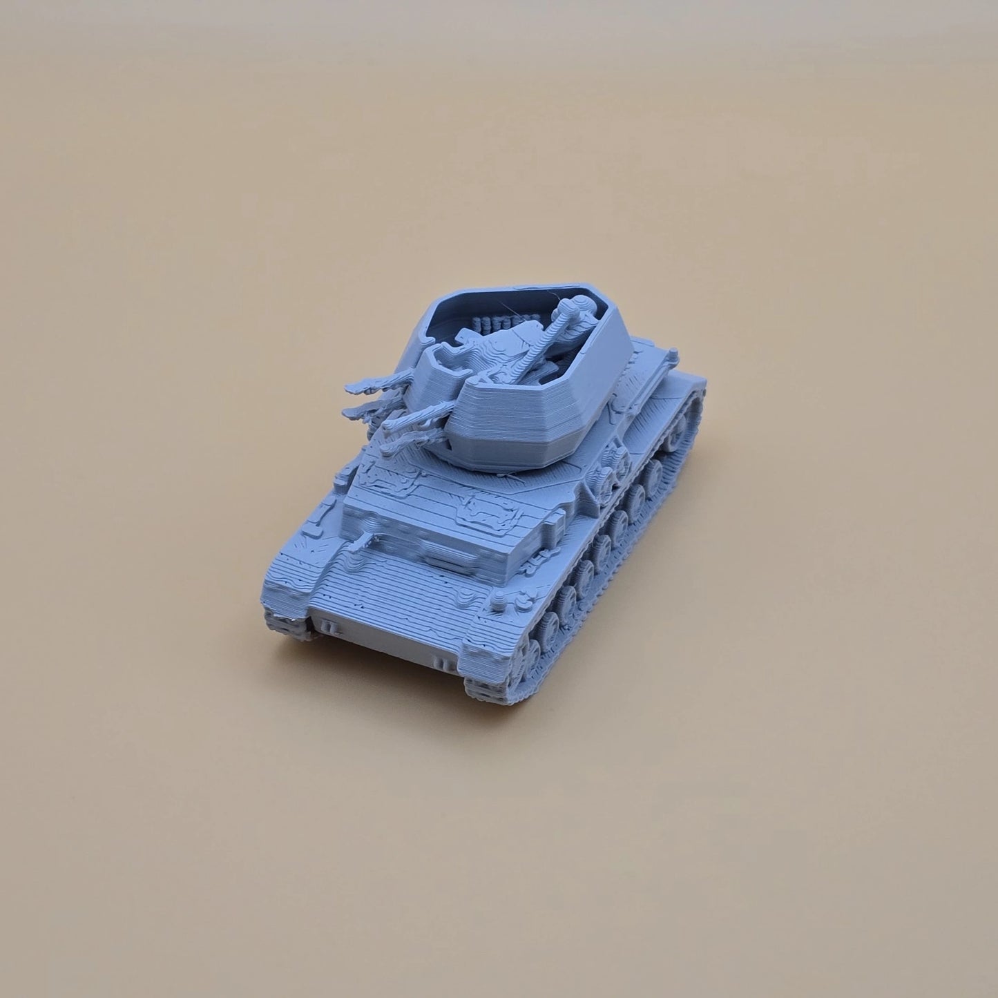 WW2 Wirbelwind self-propelled anti-aircraft vehicle for 15mm wargaming