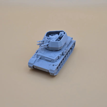 WW2 Wirbelwind self-propelled anti-aircraft vehicle for 15mm wargaming