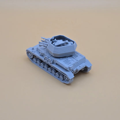 WW2 Wirbelwind self-propelled anti-aircraft vehicle for 15mm wargaming