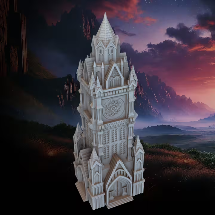 Cathedral of Fate Tower for Gaming terrain - GameCraft