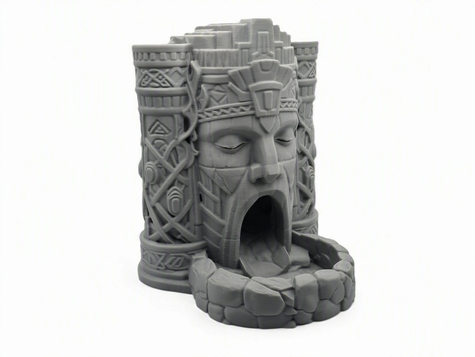 Creepy face dice tower for D&D and RPG gaming
