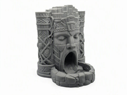 Creepy face dice tower for D&D and RPG gaming