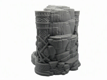 Creepy face dice tower for D&D and RPG gaming