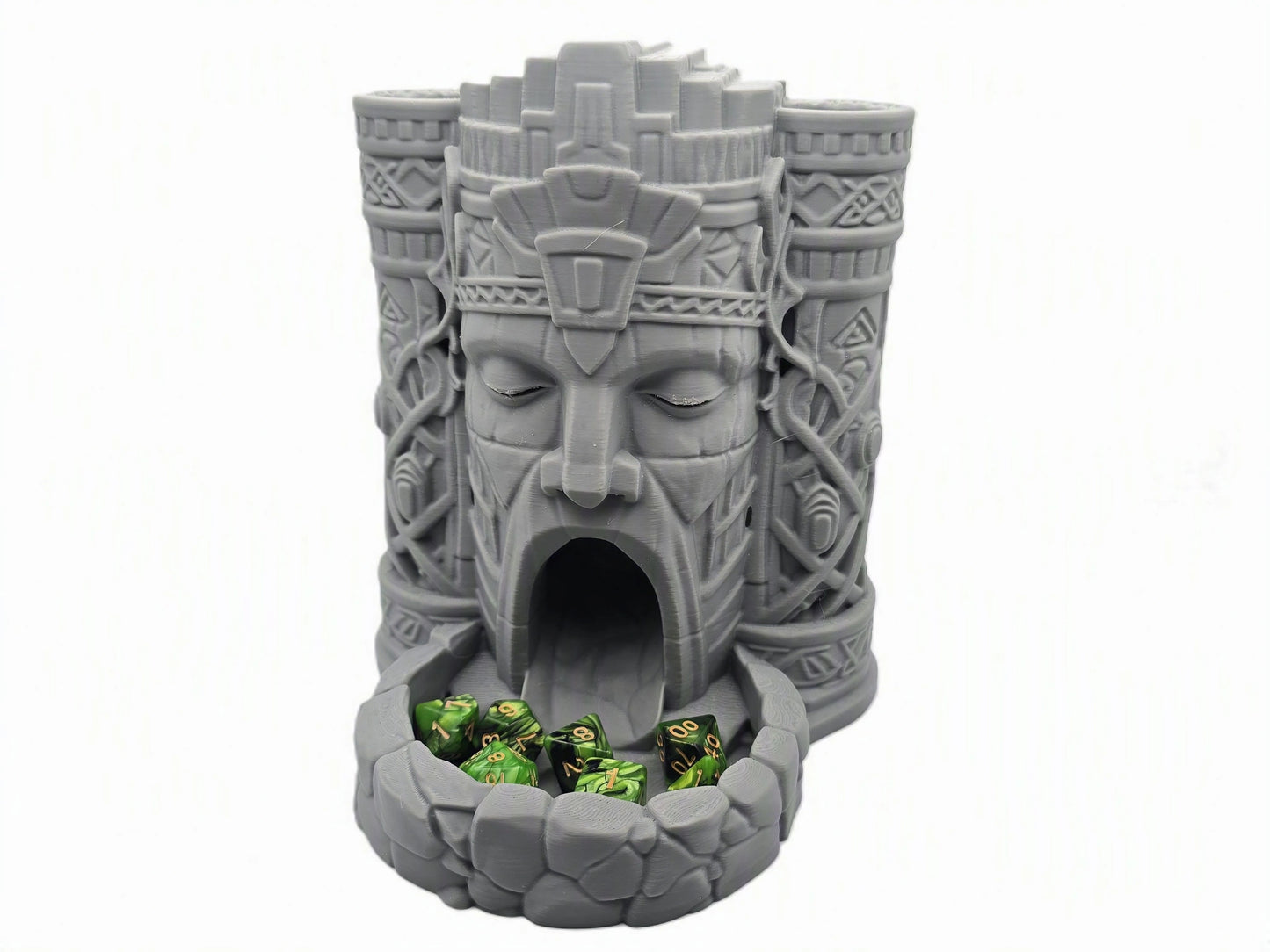 Creepy face dice tower for D&D and RPG gaming
