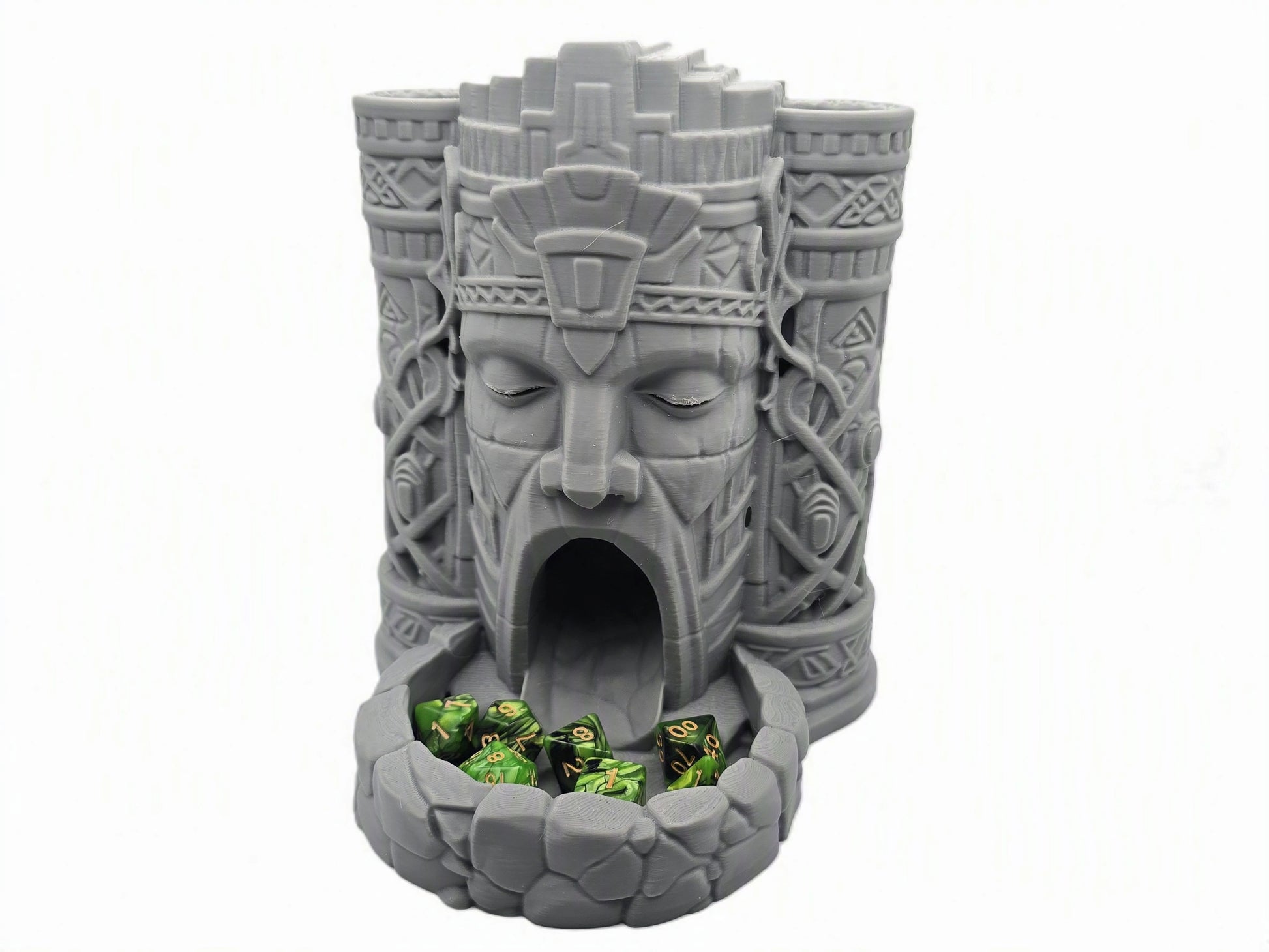 Creepy face dice tower for D&D and RPG gaming