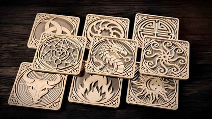 D&D Image Coaster Set for Game Decoration - GameCraft