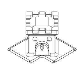 Game Frame Dice Tower Corner Top - GameCraft