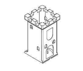Game Frame Dice Tower Large Top for Enhanced Gaming Experience - GameCraft