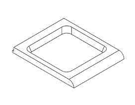 Game Frame Medium Base Unit 10cm - Premium Gaming Setup Accessory - GameCraft