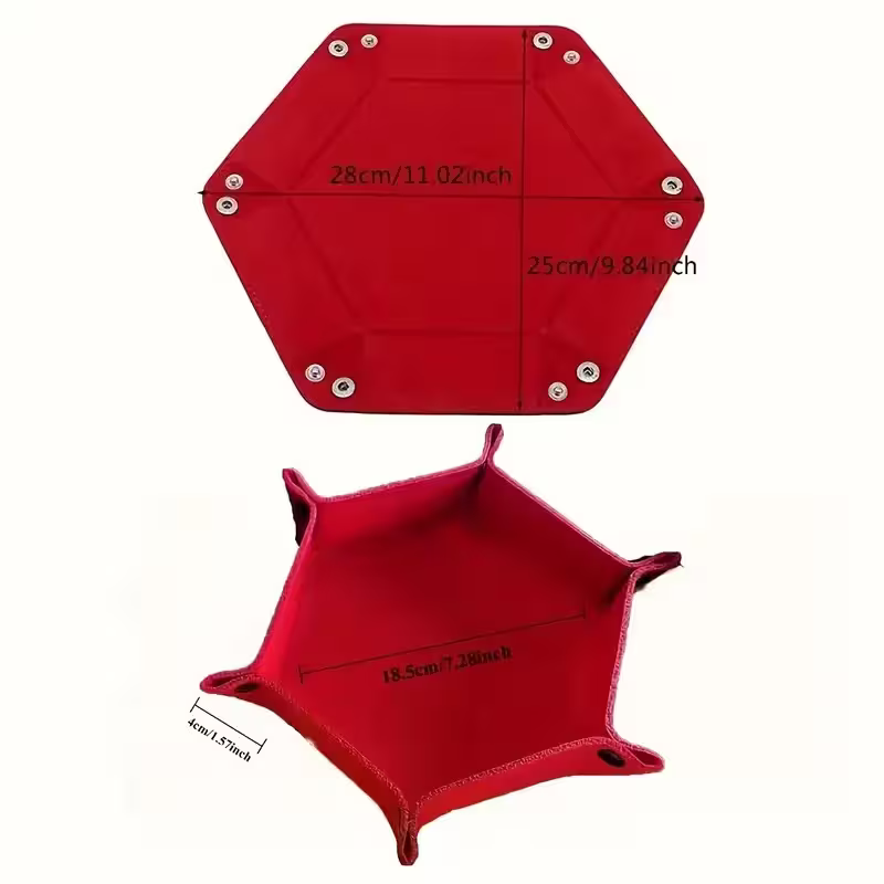 Hexagonal Fold Flat Dice Tray - GameCraft