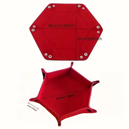 Hexagonal Fold Flat Dice Tray - GameCraft