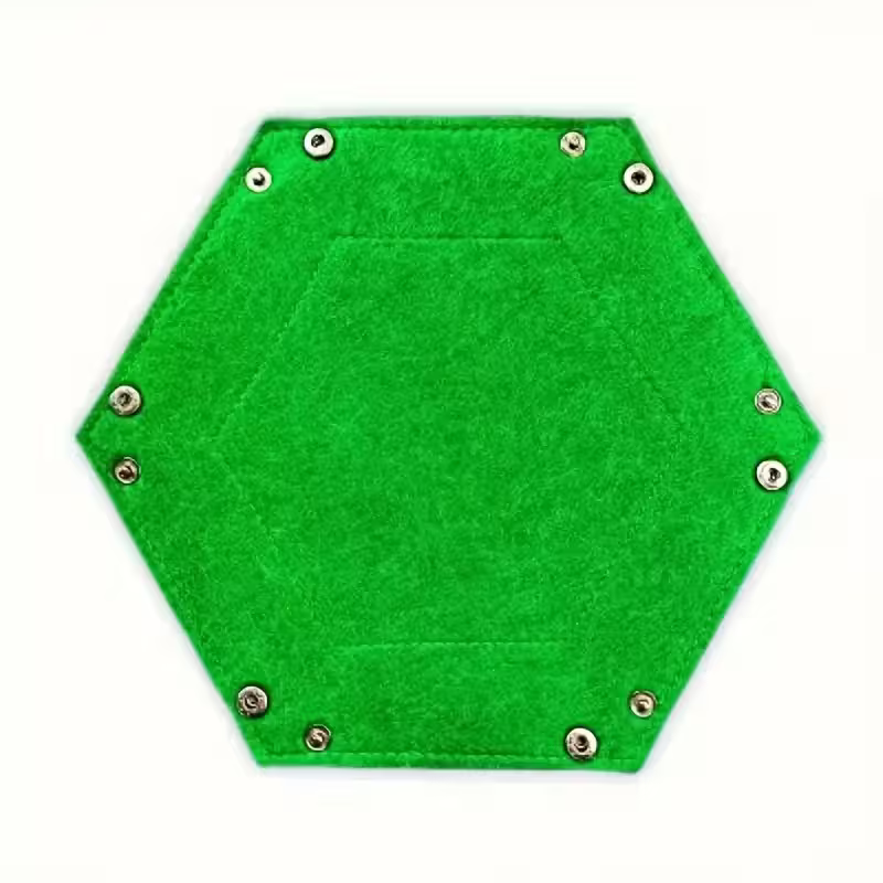 Hexagonal Fold Flat Dice Tray - GameCraft