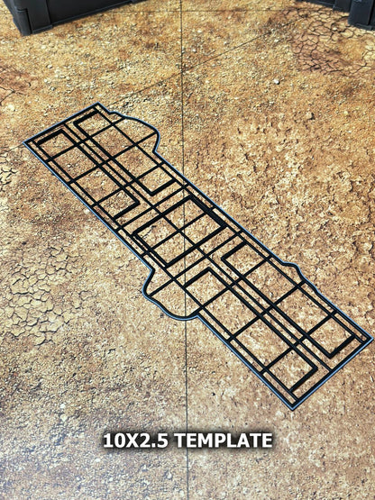 Low Profile Area Terrain Templates for Warhammer 40K 11th Edition