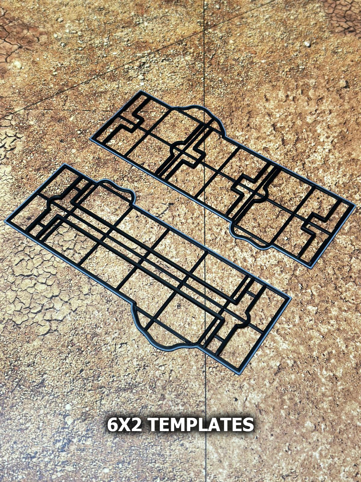 Low Profile Area Terrain Templates for Warhammer 40K 11th Edition