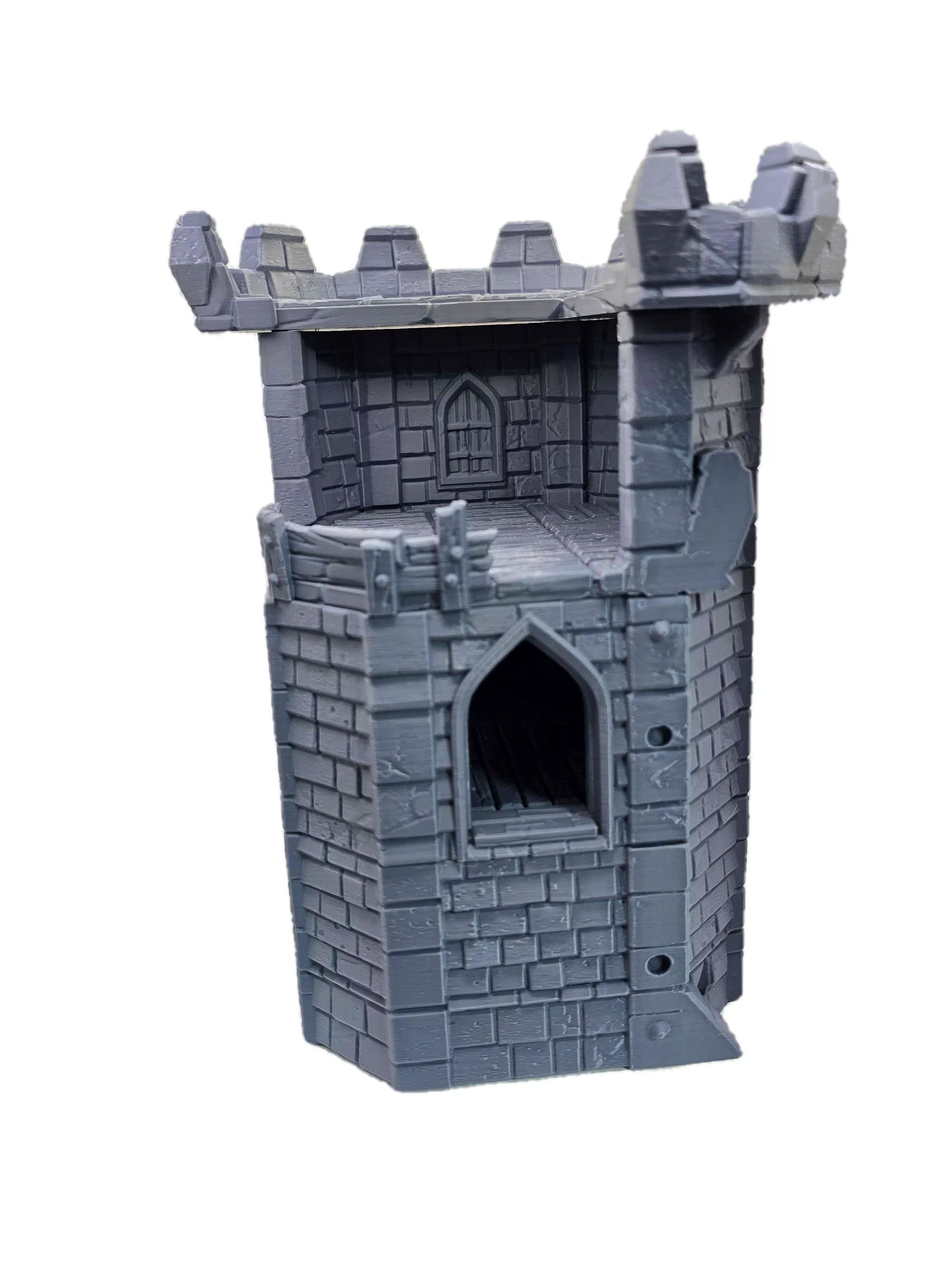 Medieval Castle Corner Tower DND Terrain Model - GameCraft