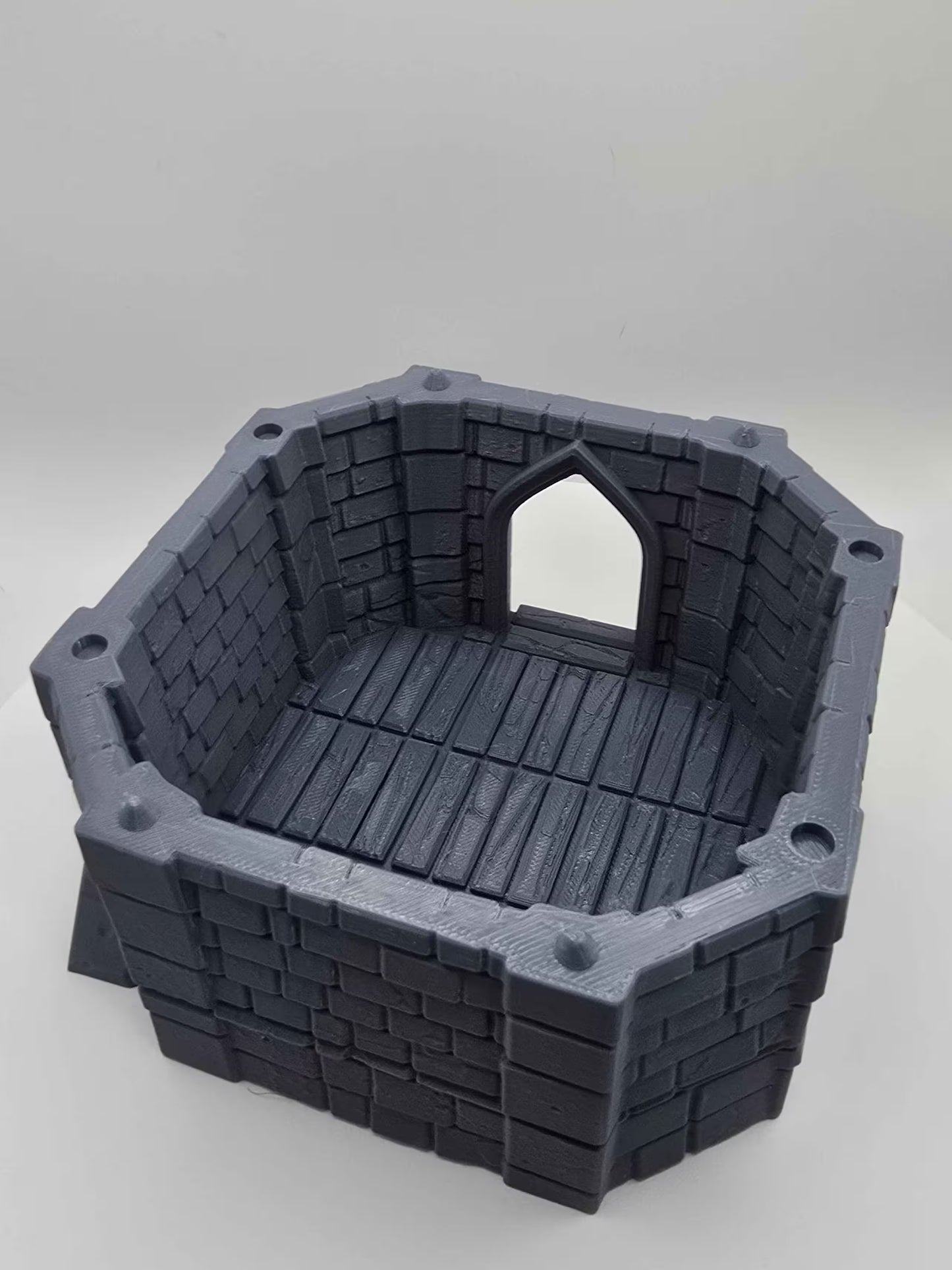 Medieval Castle Corner Tower DND Terrain Model - GameCraft