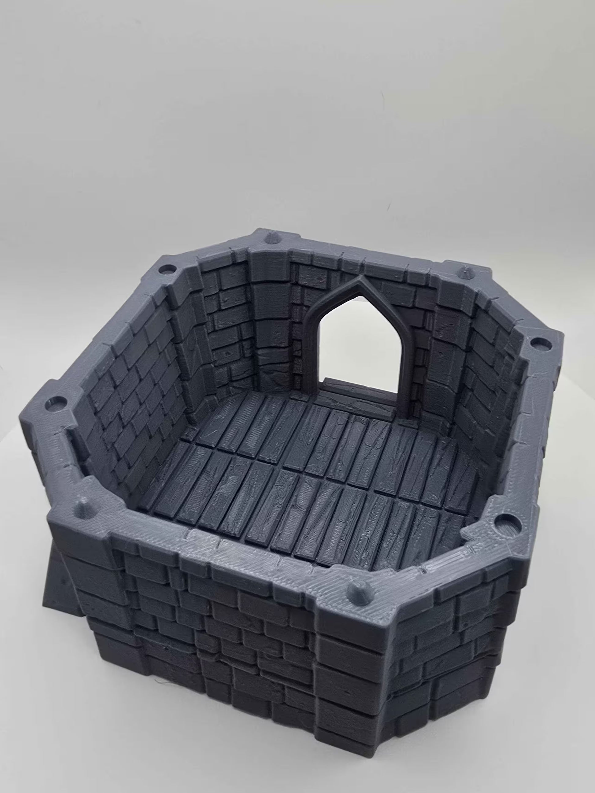 Medieval Castle Corner Tower DND Terrain Model - GameCraft