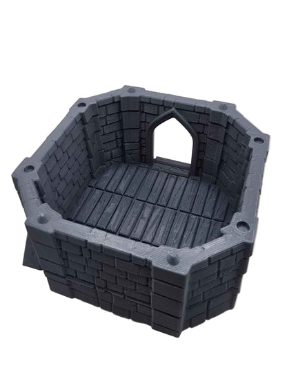 Medieval Castle Corner Tower DND Terrain Model - GameCraft