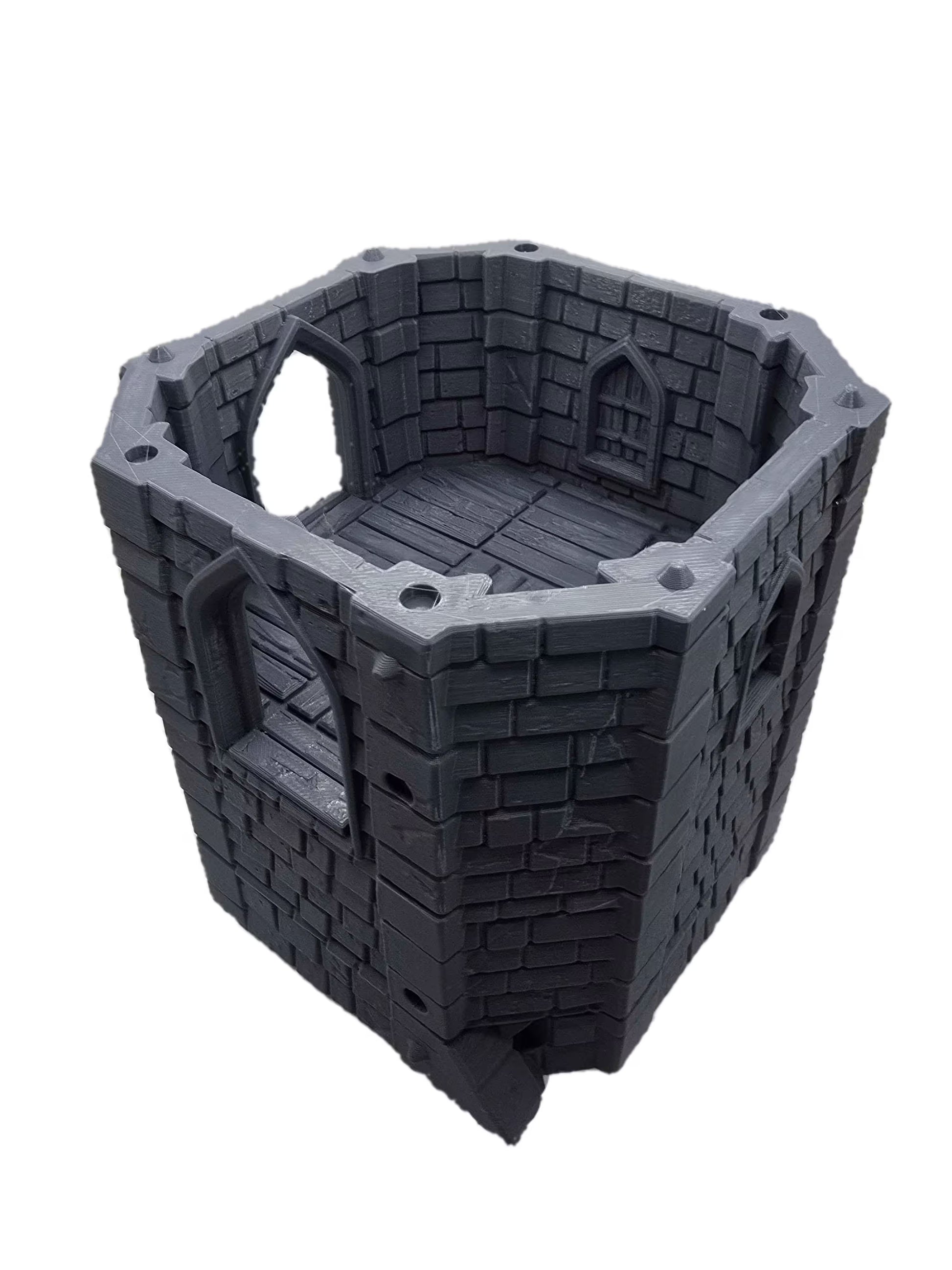 Medieval Castle Corner Tower DND Terrain Model - GameCraft
