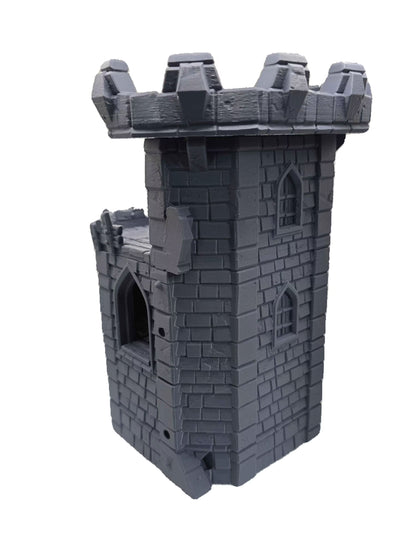 Medieval Castle Corner Tower DND Terrain Model - GameCraft