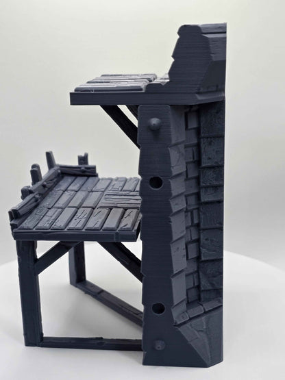 Medieval Castle Corner Walls for DND Terrain - GameCraft