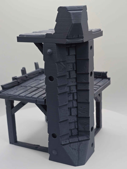 Medieval Castle Corner Walls for DND Terrain - GameCraft