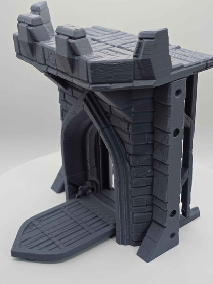 Medieval Castle Gate Wall for DND Terrain - GameCraft