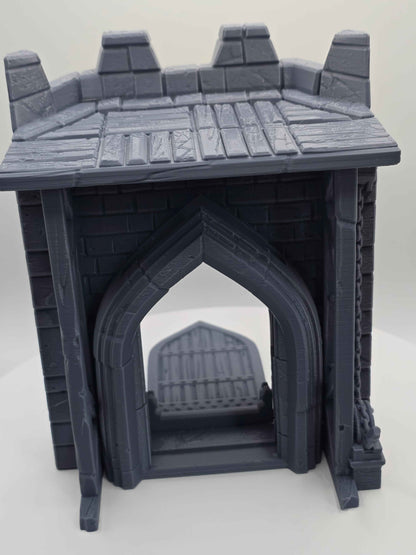 Medieval Castle Gate Wall for DND Terrain - GameCraft