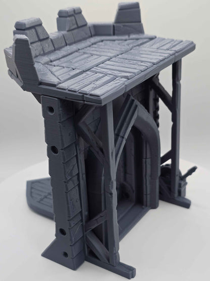 Medieval Castle Gate Wall for DND Terrain - GameCraft