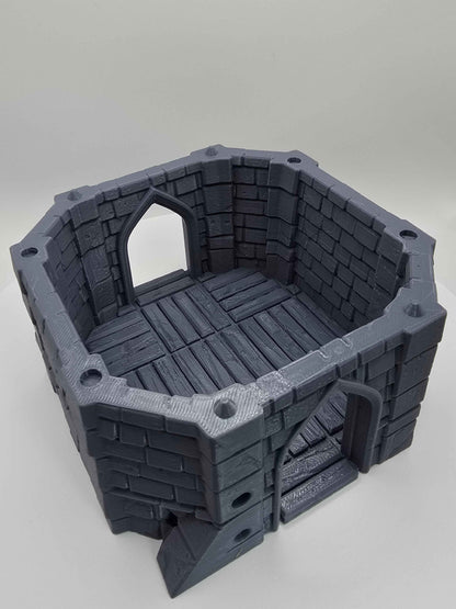 Medieval Castle: Line Tower DND Terrain for Tabletop Games - GameCraft