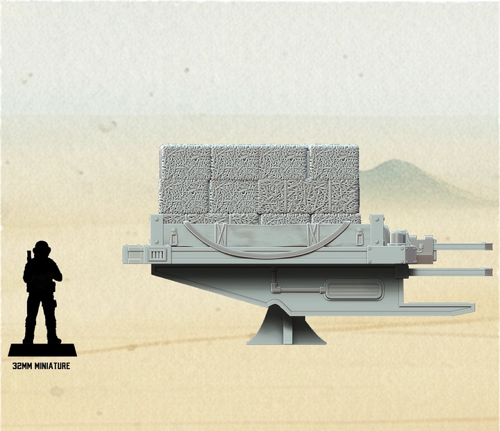 Detailed Star Wars Shatterpoint terrain building with sci-fi frontier architecture