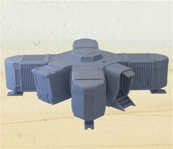 Agricultural Processing Facility Mobile Hab for Star Wars Legion terrain tabletop battlefield