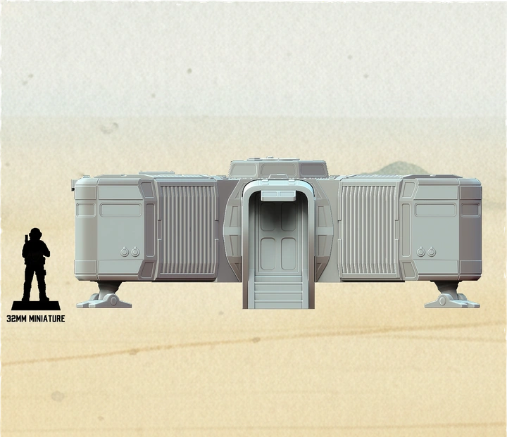 Star Wars Legion terrain agricultural processing facility building for tabletop wargaming