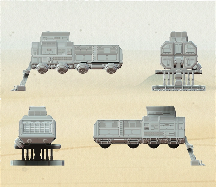 Star Wars Legion terrain agricultural processing facility building for tabletop wargaming