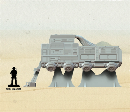 Detailed Star Wars Shatterpoint terrain building with sci-fi frontier architecture
