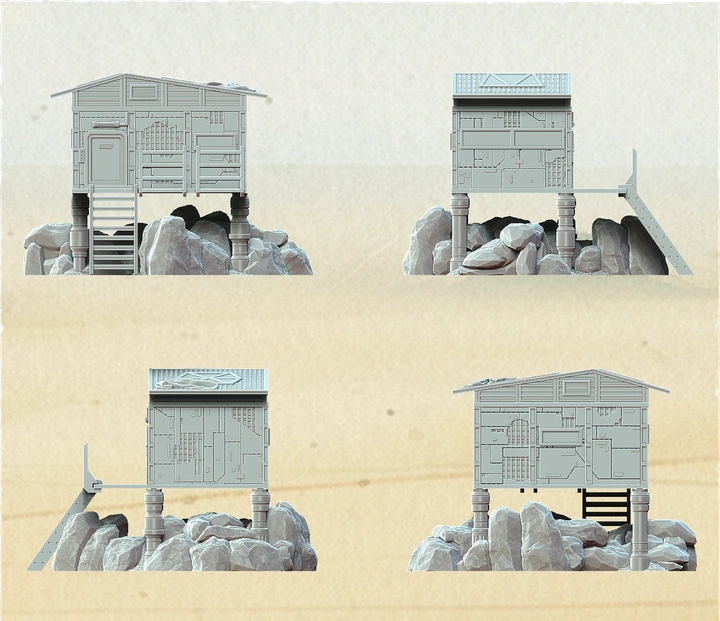 Star Wars Legion terrain agricultural processing facility building for tabletop wargaming