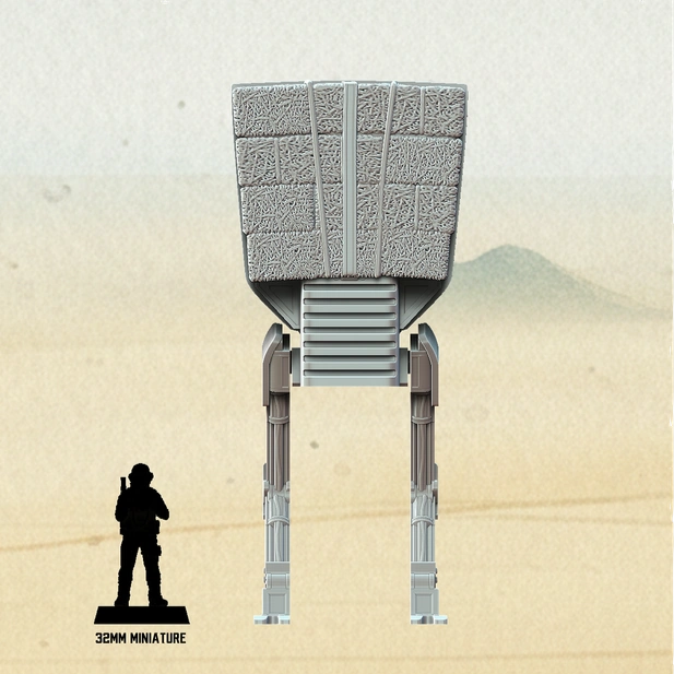 Star Wars Legion terrain agricultural processing facility building for tabletop wargaming